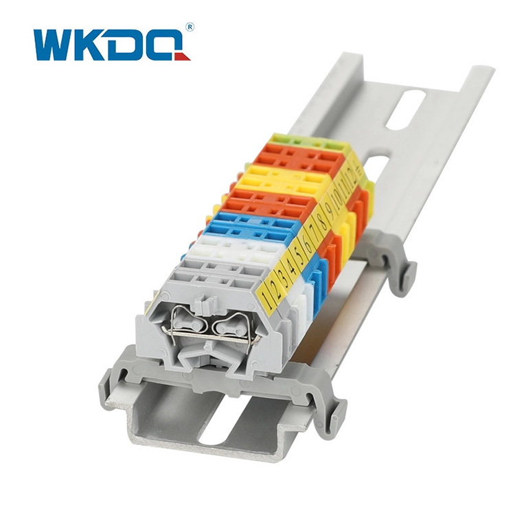 261-301B Şerit Yaylı Kelepçe Terminal Bloğu Konnektörleri Montaj Taşıyıcılı Mini Ray Standart Yüksek Kalite