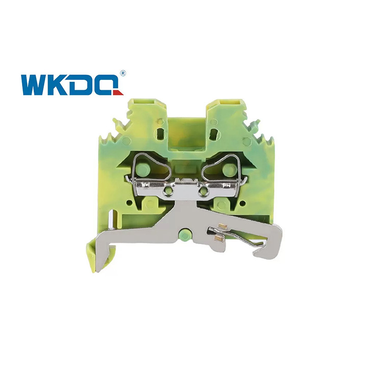 281-107 Üniversal Elektrik Yaylı Tip Terminal Bloğu Konektörü 4mm Standart Titreşime Dayanıklı Yeşil Renk