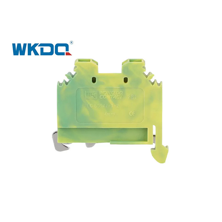 281-107 Üniversal Elektrik Yaylı Tip Terminal Bloğu Konektörü 4mm Standart Titreşime Dayanıklı Yeşil Renk