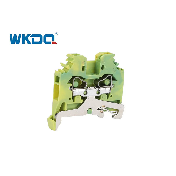 281-107 Üniversal Elektrik Yaylı Tip Terminal Bloğu Konektörü 4mm Standart Titreşime Dayanıklı Yeşil Renk