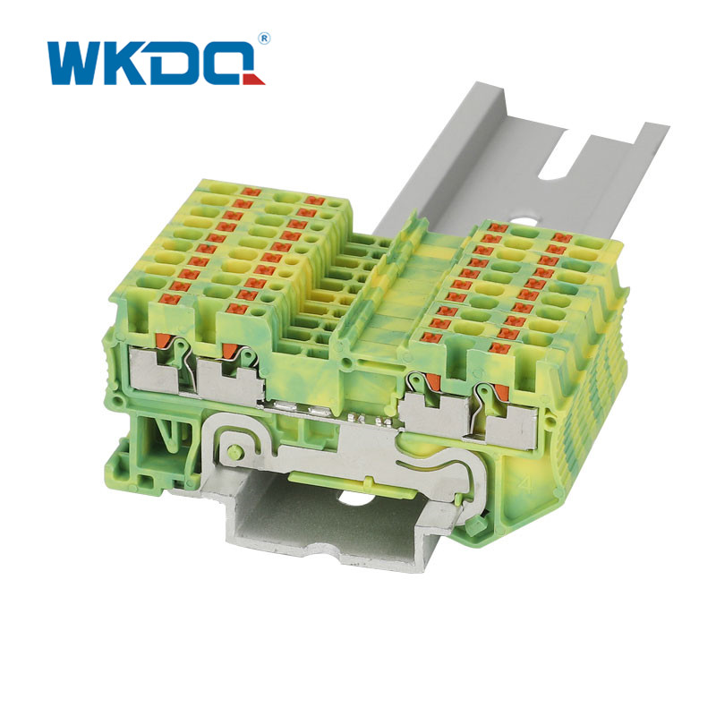 Uzun Ömürlü Din Raylı Uygun Montajlı Elektrik Terminal Bloğu Konnektörleri