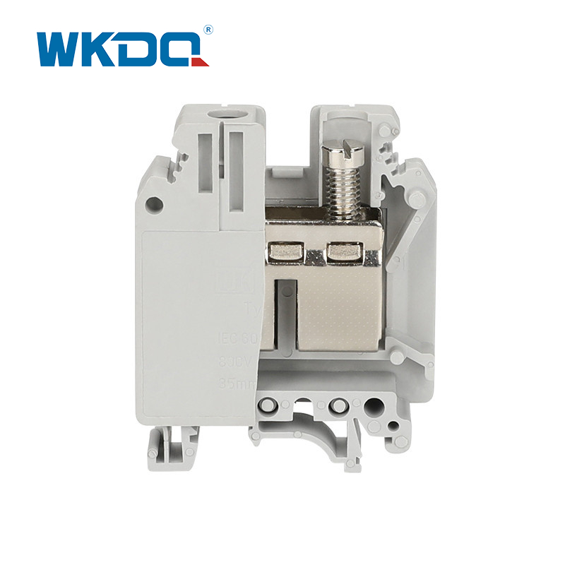 JUK 35 Kırılgan Montajlı Terminal Blokları Alevlenme Önleyici 35mm Çapraz Boyut Yüksek Hassasiyet
