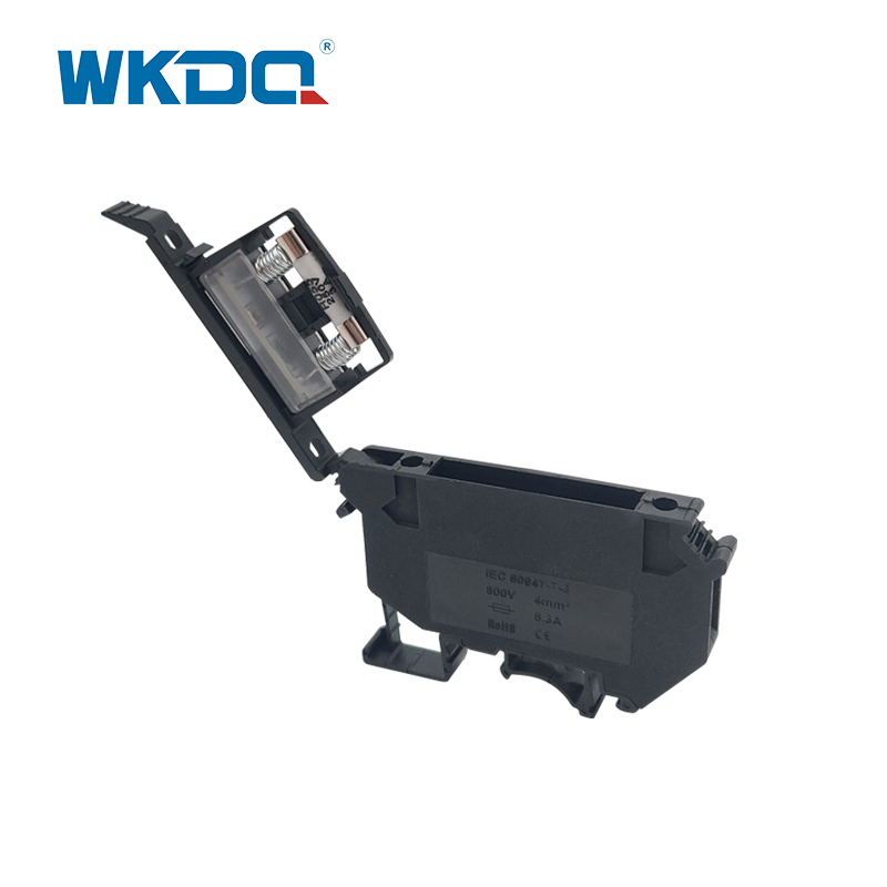 JUK 5-HESI Vidalı Terminal Bloğu Konektörü İngiltere Serisi Ray Tipi Gri Ve Siyah Renk