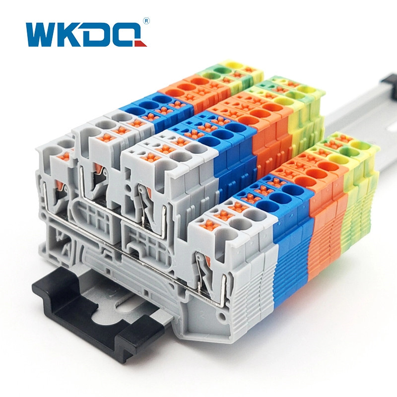 Din Ray Montajlı Terminal Bloğu Üzerinden İtmeli Bağlantı Beslemesi IEC 60947-7-1 Standardı